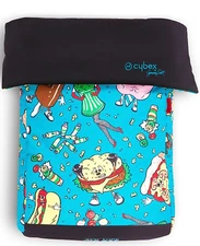 Jeremy Scott Cybex Footmuff keeps baby warm, dry in stroller FOOD FIGHT NIP