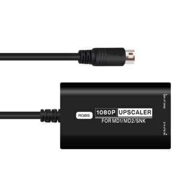 1080P RGBS Upscaler 16:9 4:3 HDMI Video Converter for Retro Gaming SEGA MD1/MD2