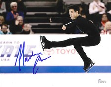 NATHAN CHEN SIGNED 8X10 PHOTO F JSA COA 2022 OLYMPICS FIGURE SKATING BEIJING USA