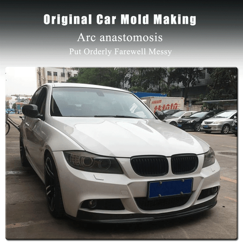 For BMW E90 E92 E93 M3 05-11 REAL Carbon Front Bumper Chin Lip Spoiler Splitter - Picture 3 of 12