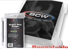 1 Pack 100 count BCW Resealable Team Bags - New Unopened - Discounts!!