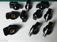 10 Pcs Chicken Head Pointer Knob Black Vox Amplifier Hobby Electronic 70g 801