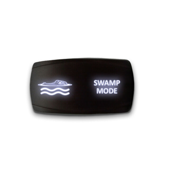 SWAMP MODE - Horizontal LED Rocker Switch 5 Pin Dual Light 20A 12V ON / OFF