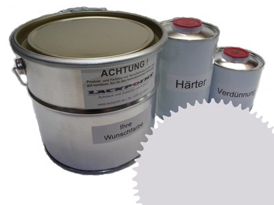 1,5 Liter Set 2K Bodenfarbe Fussboden RAL 7047 Vinyl-Epoxid-Lack Lackpoint Glan