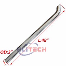 Exhaust Stack Pipe 3 X 48 Curved Chrome