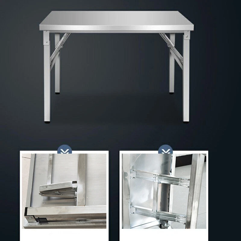 Edelstahl Arbeitstisch Edelstahltisch Küchentisch Gastronomie Tisch 120*60*75CM - Bild 4 von 4