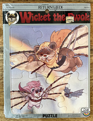 Star Wars Return Of The Jedi Wicket The Ewok Puzzle by Craft Master - 1983, New