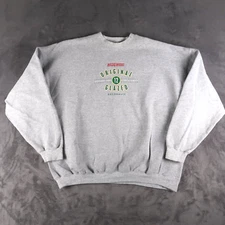 Vintage Krispy Kreme Original Glazed Donuts Gray Crewneck Sweater Men’s 2XL