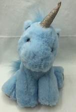 FAO Schwarz Blue Unicorn Mini Gold Glitter Plush 2022 Stuffed Animal