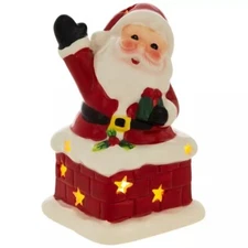 Santa & Chimney Light Up Tabletop Decor 5.31"