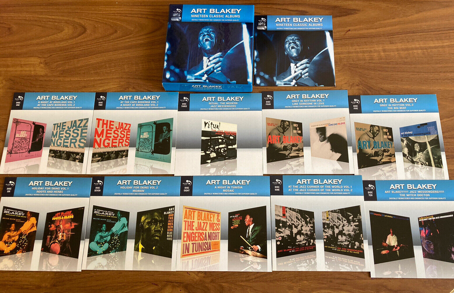 ART BLAKEY – NINETEEN CLASSIC ALBUMS - REAL GONE JAZZ 10 CD BOX SET ...