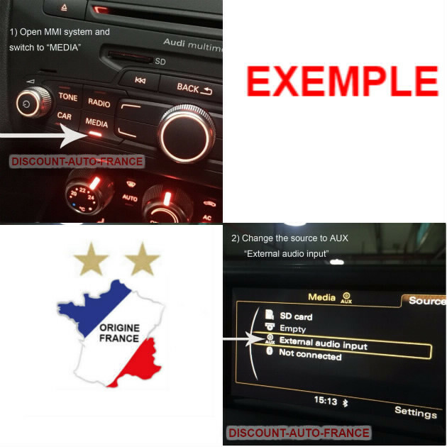 KIT AUDIO BLUETOOTH MP3 AUTORADIO AUDI MMI 3G,3G Alta,3G+A4 A5 Q3 A7 A6 foto 6
