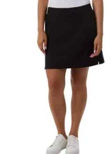 32 Degrees Cool Women's Soft 4-Way Stretch Comfort Skort, Black, Size M