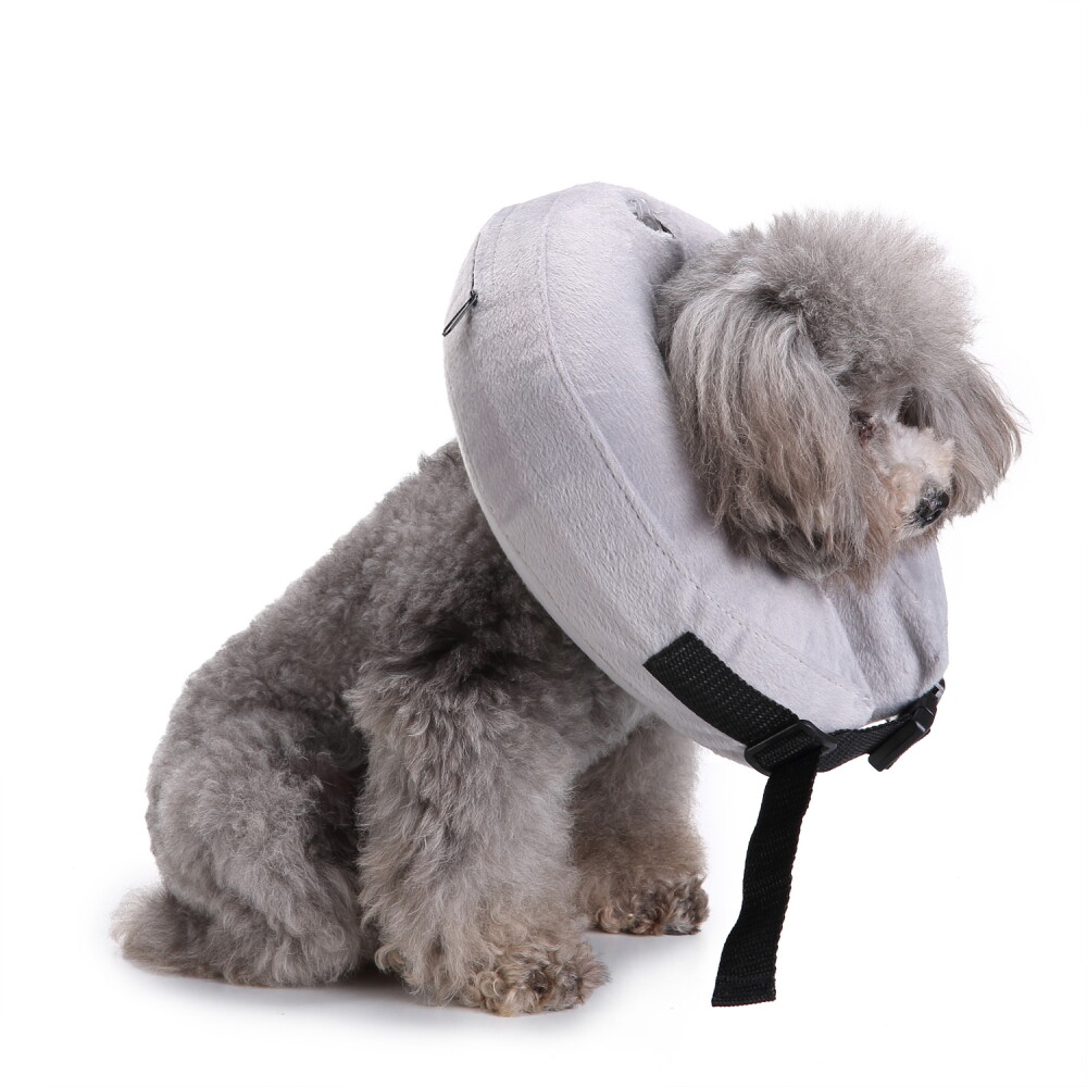 Pet Inflatable Collar Dog Cat Anti Scratch Vet Recovery Head Cone S M L