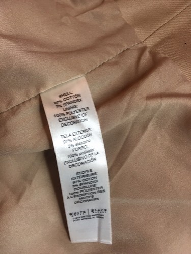 Chaqueta corta con cremallera completa para mujer talla 2 (XS) NUEVA CON ETIQUETAS White House Black Market Bronceada Ntrl - Imagen 8 de 12