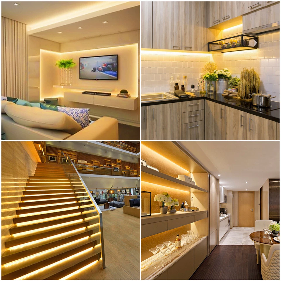 10M LED Profil Aluprofil Alu Leiste Schiene Profile f LED-Streifen Eloxiert - Bild 3 von 4