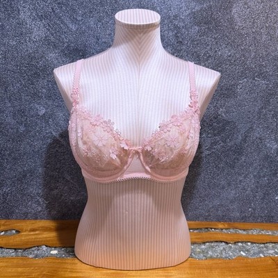 Victoria s Secret Dream Angels Push Up Bra W/O Padding Pink Blossoms Emb 34C NWT