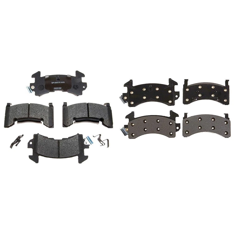 For 1985 1984 1983 1982 Buick Riviera Front & Rear R-Line Metallic Brake Pads - Image 4 of 4