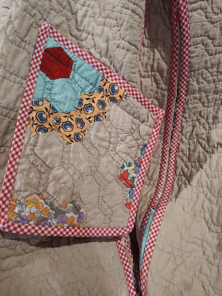 BOHO CHIC - Michelle Weiss Co. Quilted Jacket S - VINTAGE HANDMADE HIPPIE STYLE  - Image 3 of 4