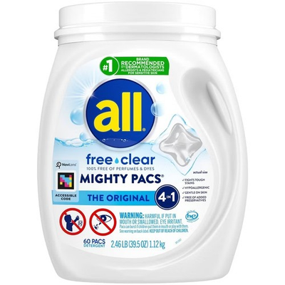 #ad #ad All Unscented Mighty Pacs Free Clear HE Laundry Detergent Pods $20.73