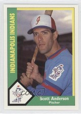 1990 CMC AAA Indianapolis Indians Green Back Scott Anderson #7 0q3