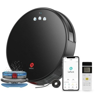 Lefant U180 Robot Vacuum Cleaner and Mop, 3 in 1 Robotic Vacuum with Water Tank