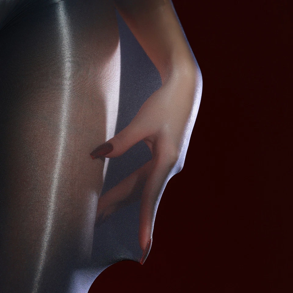 Meia-calça modeladora de veludo 100D brilhante a óleo 220 lb - Imagem 3 de 4