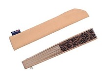 Hand Fan Bamboo Printed Folding Fan Cotton For Party Wedding Gift with Leopard