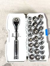 HART 26-Piece 3/8-inch Mechanics Tool Set, Chrome Finish ~ Excellent
