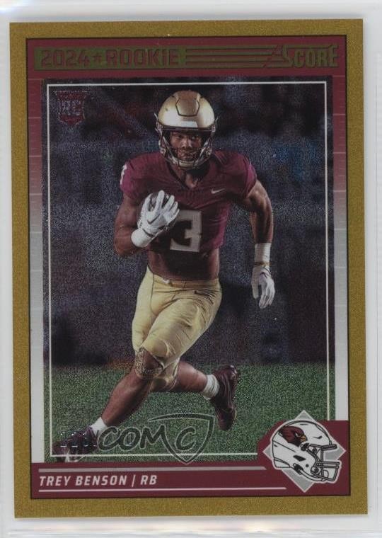 2024 Score Rookies Gold Dots /240 Trey Benson #354 Rookie RC 10k8