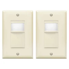 Motion Sensor Switch with Wall Plate, PIR Sensor Light Switch, Occupancy & Va...
