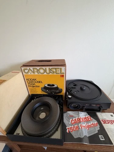 Kodak Carousel 750H Slide Projector Zoom Lens with Remote & Manual & Box TESTED
