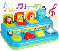 Baby Toys 6-18 Months, Music Light Pop Up Toys for Toddlers 1-3 Years Old Boy