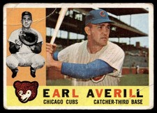 1960 Topps Earl Averill -- Chicago Cubs #39