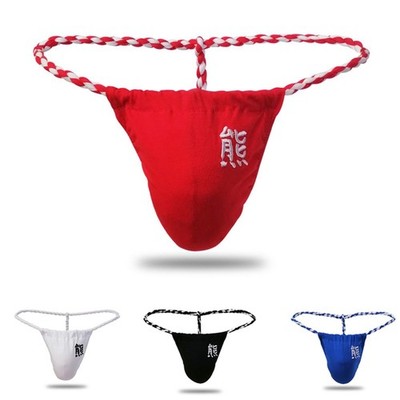 Paper Rope T Back G String Tanga für Männer in mehreren Größen & sexy Farben