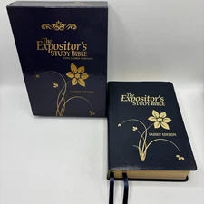 The Expositors Study Bible King James Version Ladies Edition Navy Brand New