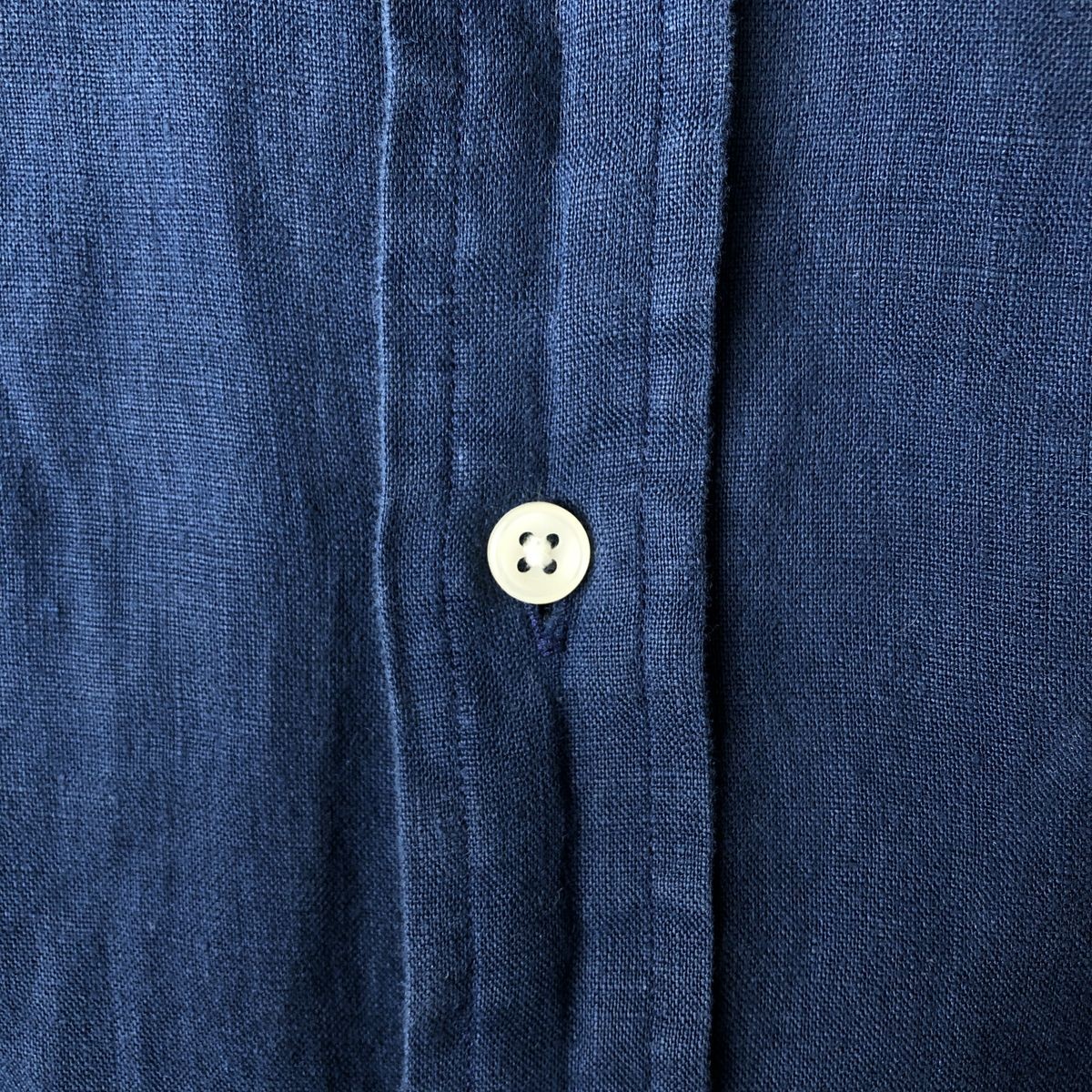 Used Ralph Lauren Custom Fit long-sleeved linen button-down shirt men's size M thumbnail 6