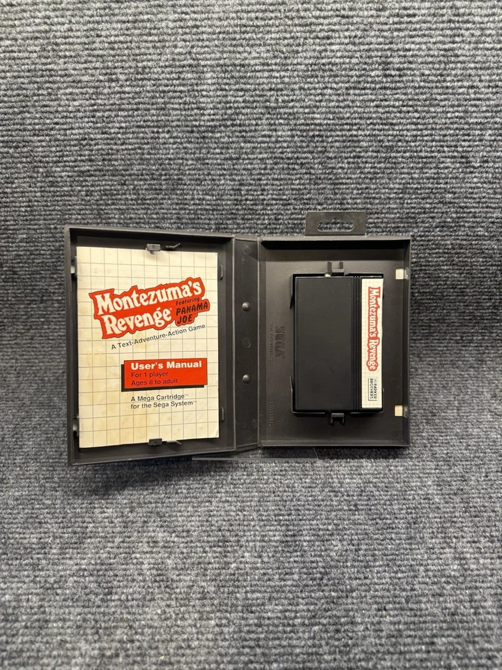 "MONTEZUMA'S REVENGE" SEGA MASTER SYSTEM MEGA CARTRIDGE GAME COMPLETE + HANG TAB - Image 3 of 4