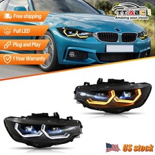 Full Led Headlights For Bmw 4 Series F32 F36 2013-2020 Xenon Adaptive Headlights