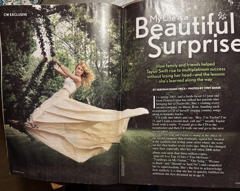 TAYLOR SWIFT Country Music Weekly Dec  8 2008 INTERVIEW & PHOTOS NICE!! - Image 2 of 4