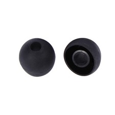 10Pcs Black Silicone Earbud Caps Reusable Earphone Tips Noise Blocking