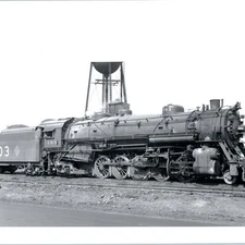 1946 Taylorville IL Chicago & Illinois Midland Railway #703 Train Water Tower 8V