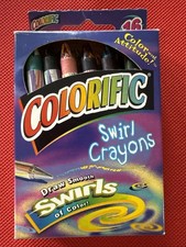 Sanford Colorific 13 Swirl Crayons Vintage