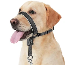 BARKLESS Dog Head Collar, Soft No Pull Head Halter, Reflective Muzzle Leash w...