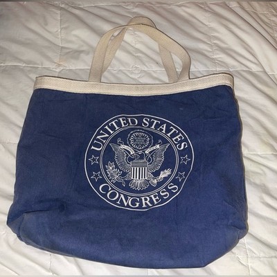 United States Congress Blue Tote Bag 16.5 x13 
