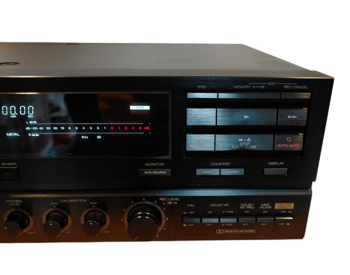 AKAI A&D GX-Z9100 3-Head Stereo Cassette Deck Super GX Black Japan