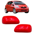 For Toyota Yaris Door Wing Mirror Cover Painted Super Red 2006-2011 LH Or RH