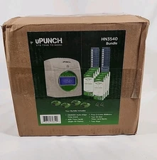 uPunch HN3540 Time Clock Kit | 400 Cards, Ribbons, Racks | AutoAlign FREE SHIP
