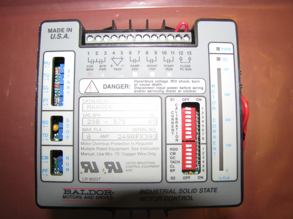 BALDOR MOTOR CONTROL MA8008 NEW - Image 3 of 4