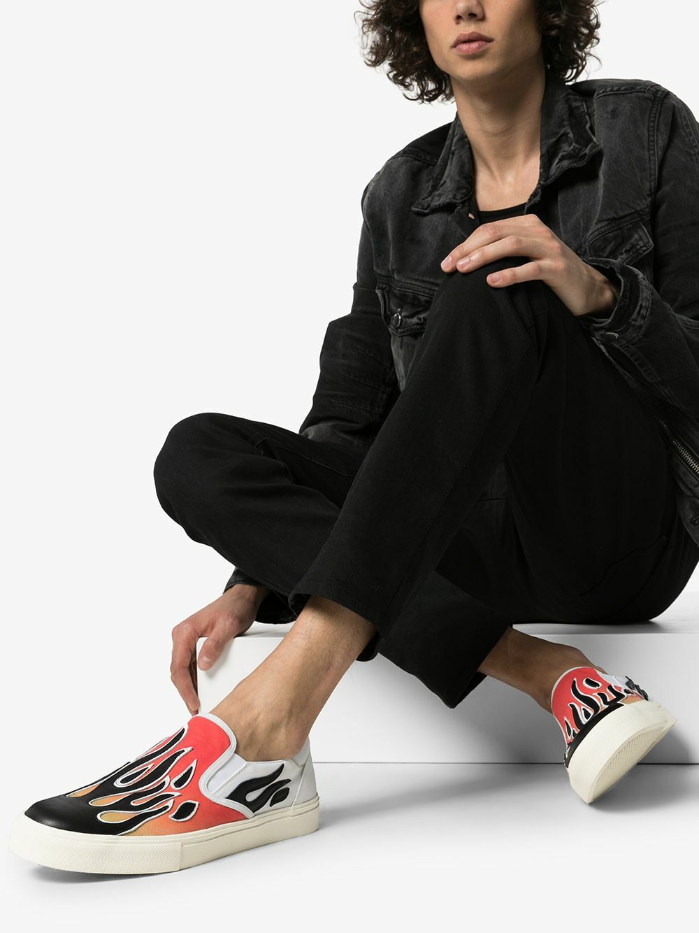 AMIRI FLAME SLIP ON SNEAKERS MEN SHOES 